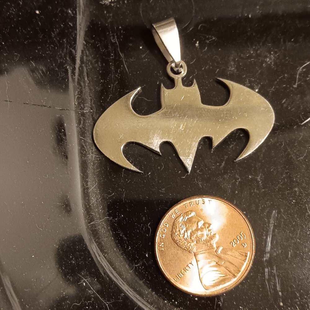 Sterling Silver Batman Pendant